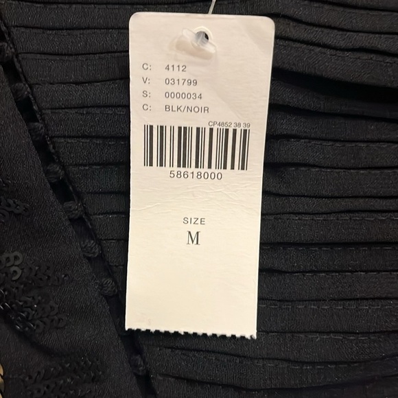 Anthropologie Neale Sequined Peplum Top Size M - Picture 4 of 10